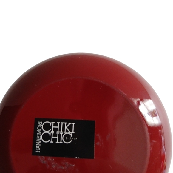 Vintage Hanae Mori Chiki Chic Round Trinket Box Bowl + Lid Gold Butterfly - Picture 6 of 9